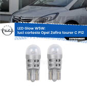 0 Luci Cortesia LED Opel Zafira C Tourer  anteriori: W5W Glow a Luce Calda W5W: LED Glow Bianco Caldo (Coppia)