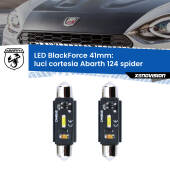 0 Luci Cortesia LED per Abarth 124 spider 2016 - 2019: C5W BlackForce 41mm (Coppia) C5W 41mm: LED Blackforce 6000k (Coppia)