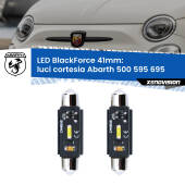 0 Luci Cortesia LED per Abarth 500 595 695 2008 - 2022: C5W BlackForce 41mm (Coppia) C5W 41mm: LED Blackforce 6000k (Coppia)