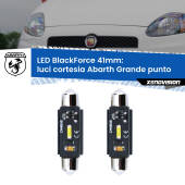 0 Luci Cortesia LED per Abarth Grande punto 2007 - 2010: C5W BlackForce 41mm (Coppia) C5W 41mm: LED Blackforce 6000k (Coppia)