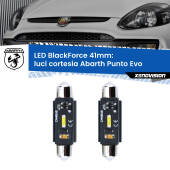 0 Luci Cortesia LED per Abarth Punto Evo 2010 - 2014: C5W BlackForce 41mm (Coppia) C5W 41mm: LED Blackforce 6000k (Coppia)