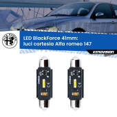0 Luci Cortesia LED per Alfa romeo 147 2000 - 2010: C5W BlackForce 41mm (Coppia) C5W 41mm: LED Blackforce 6000k (Coppia)