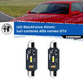 0 Luci Cortesia LED per Alfa romeo GTV 1995 - 2005: C5W BlackForce 41mm (Coppia) C5W 41mm: LED Blackforce 6000k (Coppia)