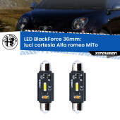 0 Luci Cortesia LED per Alfa romeo MiTo 2008 - 2018: C5W BlackForce 36mm (Coppia) C5W 36mm: LED Blackforce 6000k (Coppia)