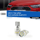 0 Luci Cortesia LED per Audi A1 II 2019 in poi: W5W X-Tee W5W (T10) LED X-Tee (Coppia)