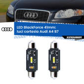 0 Luci Cortesia LED per Audi A4 B7 anteriori: C5W BlackForce 41mm (Coppia) C5W 41mm: LED Blackforce 6000k (Coppia)