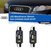 0 Luci Cortesia LED per Audi A4 B7 posteriori: C5W BlackForce 36mm (Coppia) C5W 36mm: LED Blackforce 6000k (Coppia)