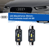 0 Luci Cortesia LED per Audi A4 B8 2007 - 2015: C5W BlackForce 36mm (Coppia) C5W 36mm: LED Blackforce 6000k (Coppia)
