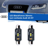 0 Luci Cortesia LED per Audi A5 8T anteriori: C5W BlackForce 36mm (Coppia) C5W 36mm: LED Blackforce 6000k (Coppia)