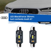 0 Luci Cortesia LED per Audi A7 2010 - 2018: C5W BlackForce 36mm (Coppia) C5W 36mm: LED Blackforce 6000k (Coppia)