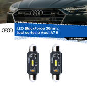 0 Luci Cortesia LED per Audi A7 II 2019 in poi: C5W BlackForce 36mm (Coppia) C5W 36mm: LED Blackforce 6000k (Coppia)