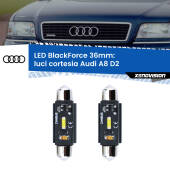 0 Luci Cortesia LED per Audi A8 D2 posteriori: C5W BlackForce 36mm (Coppia) C5W 36mm: LED Blackforce 6000k (Coppia)
