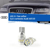 0 Luci Cortesia LED per Audi A8 D3 2002 - 2009: W5W X-Tee W5W (T10) LED X-Tee (Coppia)