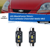 0 Luci Cortesia LED per Chevrolet Matiz Mk2 2005 - 2011: C5W BlackForce 31mm (Coppia) C5W 31mm: LED Blackforce 6000k (Coppia)