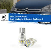 0 Luci Cortesia LED per Citroën Berlingo II 2008 - 2017: W5W X-Tee W5W (T10) LED X-Tee (Coppia)