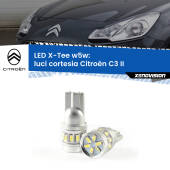 0 Luci Cortesia LED per Citroën C3 II 2009 - 2016: W5W X-Tee W5W (T10) LED X-Tee (Coppia)