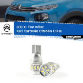 0 Luci Cortesia LED per Citroën C3 III 2016 in poi: W5W X-Tee W5W (T10) LED X-Tee (Coppia)