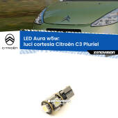 0 Luci Cortesia LED per Citroën C3 Pluriel  2003 - 2010: Aura w5w W5W: lampadina LED Aura 6000k