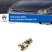 0 Luci Cortesia LED per Citroën C4 2004 - 2011: Aura w5w W5W: lampadina LED Aura 6000k