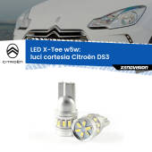 0 Luci Cortesia LED per Citroën DS3 2009 - 2015: W5W X-Tee W5W (T10) LED X-Tee (Coppia)