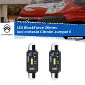 0 Luci Cortesia LED per Citroën Jumper II anteriori: C5W BlackForce 36mm (Coppia) C5W 36mm: LED Blackforce 6000k (Coppia)