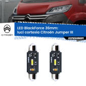 0 Luci Cortesia LED per Citroën Jumper III in poi: C5W BlackForce 36mm (Coppia) C5W 36mm: LED Blackforce 6000k (Coppia)