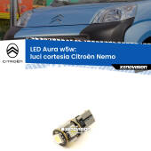 0 Luci Cortesia LED per Citroën Nemo 2008 in poi: Aura w5w W5W: lampadina LED Aura 6000k