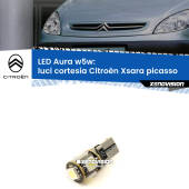 0 Luci Cortesia LED per Citroën Xsara picasso  1999 - 2012: Aura w5w W5W: lampadina LED Aura 6000k