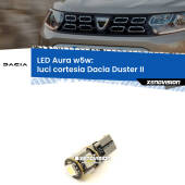 0 Luci Cortesia LED per Dacia Duster II 2017 in poi: Aura w5w W5W: lampadina LED Aura 6000k