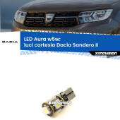 0 Luci Cortesia LED per Dacia Sandero II 2012 in poi: Aura w5w W5W: lampadina LED Aura 6000k