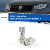 0 Luci Cortesia LED per Dacia Sandero II 2012 in poi: W5W X-Tee W5W (T10) LED X-Tee (Coppia)