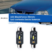 0 Luci Cortesia LED per Dacia Solenza 2003 in poi: C5W BlackForce 36mm (Coppia) C5W 36mm: LED Blackforce 6000k (Coppia)