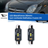 0 Luci Cortesia LED per Daihatsu Cuore VII 2007 - 2018: C5W BlackForce 36mm (Coppia) C5W 36mm: LED Blackforce 6000k (Coppia)