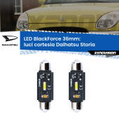 0 Luci Cortesia LED per Daihatsu Storia 1998 - 2005: C5W BlackForce 36mm (Coppia) C5W 36mm: LED Blackforce 6000k (Coppia)