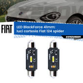 0 Luci Cortesia LED per Fiat 124 spider 2016 in poi: C5W BlackForce 41mm (Coppia) C5W 41mm: LED Blackforce 6000k (Coppia)