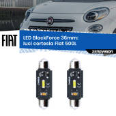 0 Luci Cortesia LED per Fiat 500L 2012 - 2018: C5W BlackForce 36mm (Coppia) C5W 36mm: LED Blackforce 6000k (Coppia)