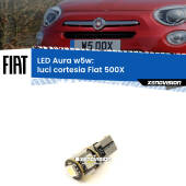 0 Luci Cortesia LED per Fiat 500X  2014 in poi: Aura w5w W5W: lampadina LED Aura 6000k