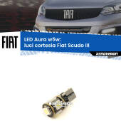 0 Luci Cortesia LED per Fiat Scudo III 2022 in poi: Aura w5w W5W: lampadina LED Aura 6000k