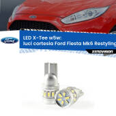 0 Luci Cortesia LED per Ford Fiesta Mk6.5 2009 in poi: W5W X-Tee W5W (T10) LED X-Tee (Coppia)