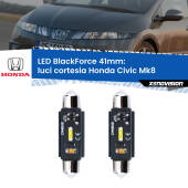 0 Luci Cortesia LED per Honda Civic Mk8 centrali: C5W BlackForce 41mm (Coppia) C5W 41mm: LED Blackforce 6000k (Coppia)
