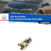 0 Luci Cortesia LED per Honda Civic Mk8 laterali: Aura w5w W5W: lampadina LED Aura 6000k