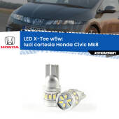 0 Luci Cortesia LED per Honda Civic Mk8 laterali: W5W X-Tee W5W (T10) LED X-Tee (Coppia)