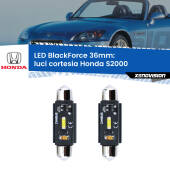 0 Luci Cortesia LED per Honda S2000 1999 - 2009: C5W BlackForce 36mm (Coppia) C5W 36mm: LED Blackforce 6000k (Coppia)
