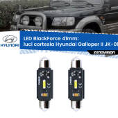 0 Luci Cortesia LED per Hyundai Galloper II JK-01 1998 - 2003: C5W BlackForce 41mm (Coppia) C5W 41mm: LED Blackforce 6000k (Coppia)