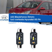 0 Luci Cortesia LED per Hyundai I10 PA 2007 - 2017: C5W BlackForce 31mm (Coppia) C5W 31mm: LED Blackforce 6000k (Coppia)