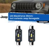 0 Luci Cortesia LED per Jeep Renegade 2014 in poi: C5W BlackForce 36mm (Coppia) C5W 36mm: LED Blackforce 6000k (Coppia)