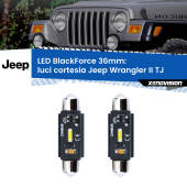 0 Luci Cortesia LED per Jeep Wrangler II TJ 1996 - 2005: C5W BlackForce 36mm (Coppia) C5W 36mm: LED Blackforce 6000k (Coppia)