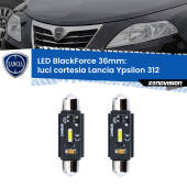 0 Luci Cortesia LED per Lancia Ypsilon II 312 2011 in poi: C5W BlackForce 36mm (Coppia) C5W 36mm: LED Blackforce 6000k (Coppia)