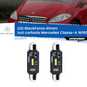 0 Luci Cortesia LED per Mercedes Classe-A W169 anteriori: C5W BlackForce 41mm (Coppia) C5W 41mm: LED Blackforce 6000k (Coppia)
