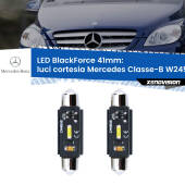 0 Luci Cortesia LED per Mercedes Classe-B W245 centralin: C5W BlackForce 41mm (Coppia) C5W 41mm: LED Blackforce 6000k (Coppia)